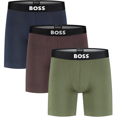 Boss boxershorts för män, Open Brown 240, XXL Boss boxershorts för män, Open Brown 240, XXL
