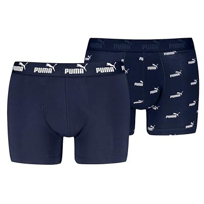 PUMA Herr Elements boxer, marinblå, M (2-pack), marinblå, M PUMA Herr Elements boxer, marinblå, M (2-pack), marinblå, M