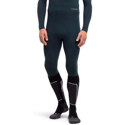 FALKE herr Baselayer-byxor, Wool-Tech Protective 3/4 M Ti ull, funktionsmaterial, snabbtorkande, 1 styck, grön Holly 7385, M FALKE herr Baselayer-byxor, Wool-Tech Protective 3/4 M Ti ull, funktionsmaterial, snabbtorkande, 1 styck, grön Holly 7385, M