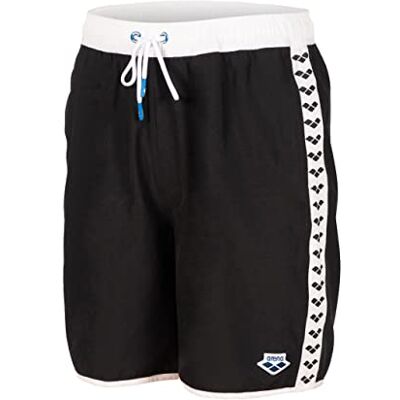 ARENA Män ikoner Team Stripe boxershorts, svart/vit, L ARENA Män ikoner Team Stripe boxershorts, svart/vit, L