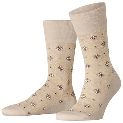 FALKE Herrstrumpor Mosaic Floor M SO bomullslinne mönstrad 1 par, beige (gräddvit 2050), 39-40, Beige (grädde 2050), 39-40 EU FALKE Herrstrumpor Mosaic Floor M SO bomullslinne mönstrad 1 par, beige (gräddvit 2050), 39-40, Beige (grädde 2050), 39-40 EU