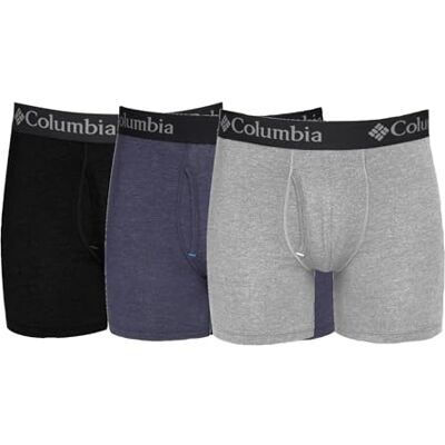 Columbia Retroshorts för män (3-pack), Svart/grå/marinblå, XL Columbia Retroshorts för män (3-pack), Svart/grå/marinblå, XL