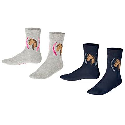 FALKE Unisex barnhäst 2-pack bomull tunt, mönstrade, 2 par strumpor, flerfärgade (sortiment 0010), 39–42 (2-pack), Flerfärgad (sortiment 0010) FALKE Unisex barnhäst 2-pack bomull tunt, mönstrade, 2 par strumpor, flerfärgade (sortiment 0010), 39–42 (2-pack), Flerfärgad (sortiment 0010)