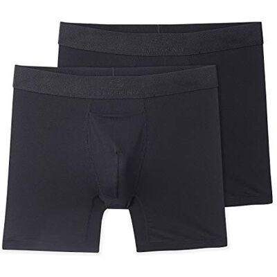Terramar Silkskins för män 15 cm boxershorts, svart luftsval, 2-pack, XX-Large Terramar Silkskins för män 15 cm boxershorts, svart luftsval, 2-pack, XX-Large