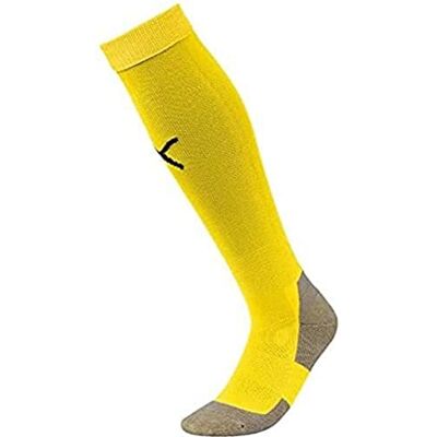PUMA herr Fotboll Strumpor Team Liga Socks Core, Cyber gul- svart, 3 PUMA herr Fotboll Strumpor Team Liga Socks Core, Cyber gul- svart, 3