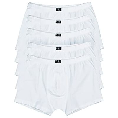 JP 1880 Herrstorlek L-8XL boxershorts, set med 5 711245, Vitt och blått, 12 JP 1880 Herrstorlek L-8XL boxershorts, set med 5 711245, Vitt och blått, 12