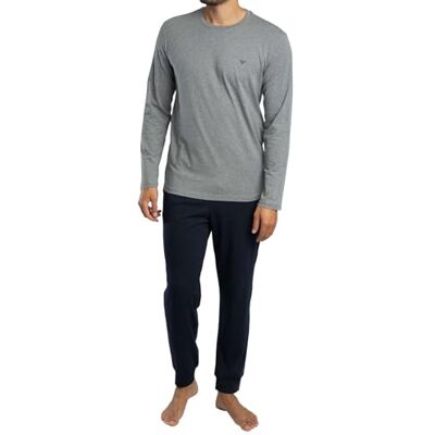 Giorgio Armani mäns uthållighet pyjamas med muffins set blå M, BLÅ, M Giorgio Armani mäns uthållighet pyjamas med muffins set blå M, BLÅ, M