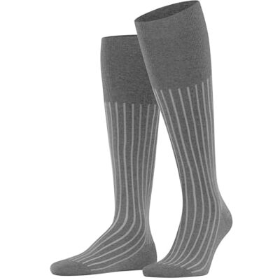 FALKE herr Shadow knästrumpor ventilerande bomull förstärkta mäns knästrumpor fina platta sömmar för tryckfri fotspets ribbade business vardag 1 par, Grå (Steel Melange 3164), 43-44 EU FALKE herr Shadow knästrumpor ventilerande bomull förstärkta mäns knästrumpor fina platta sömmar för tryckfri fotspets ribbade business vardag 1 par, Grå (Steel Melange 3164), 43-44 EU
