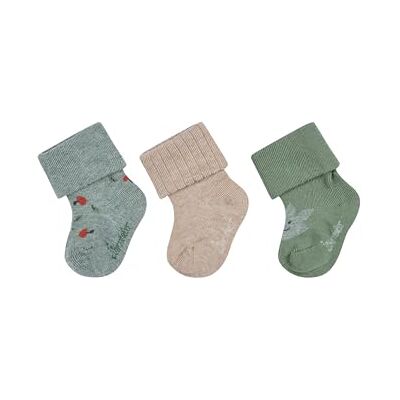 Sterntaler Babystrumpor 3-pack blad, Steingrön, 15-16 Sterntaler Babystrumpor 3-pack blad, Steingrön, 15-16