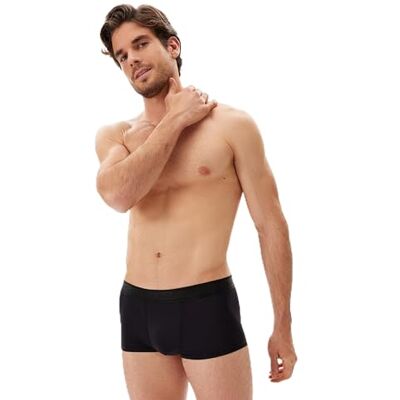Dagi Black Fashion Stickad, regular midja, korta benboxer, svart, XL, svart, XL Dagi Black Fashion Stickad, regular midja, korta benboxer, svart, XL, svart, XL