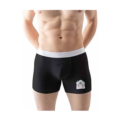 Green Fish boxershorts för män, svart, L Green Fish boxershorts för män, svart, L