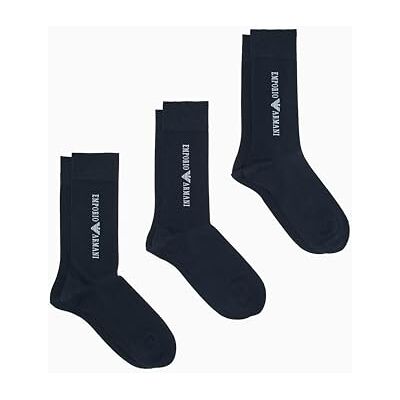 Giorgio Armani 3-Pack korta strumpor strumpor, Armani blå/blå/BL, en storlek för män Giorgio Armani 3-Pack korta strumpor strumpor, Armani blå/blå/BL, en storlek för män