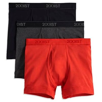 2(X)IST 2 (X) IST mäns väsentliga bomullsboxershorts 3-pack underkläder 2(X)IST 2 (X) IST mäns väsentliga bomullsboxershorts 3-pack underkläder