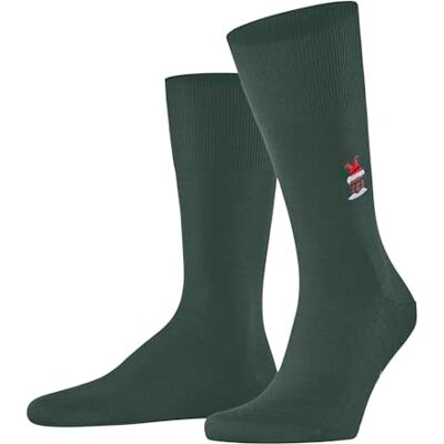 FALKE herr strumpor Airport Santa M SO ull bomull mönstrad 1 par, grön (Hunter Green 7441), 39-40, Grön (Hunter Green 7441), 39-40 EU FALKE herr strumpor Airport Santa M SO ull bomull mönstrad 1 par, grön (Hunter Green 7441), 39-40, Grön (Hunter Green 7441), 39-40 EU