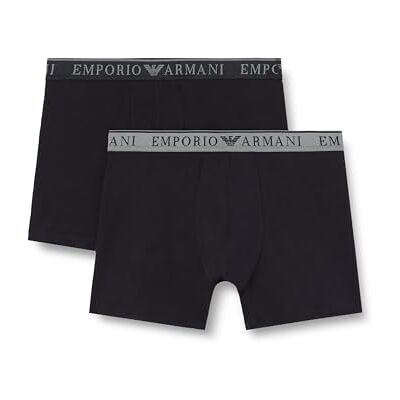 Giorgio Armani Endurance 2-pack boxershorts för män, svart, M, Svart, M Giorgio Armani Endurance 2-pack boxershorts för män, svart, M, Svart, M