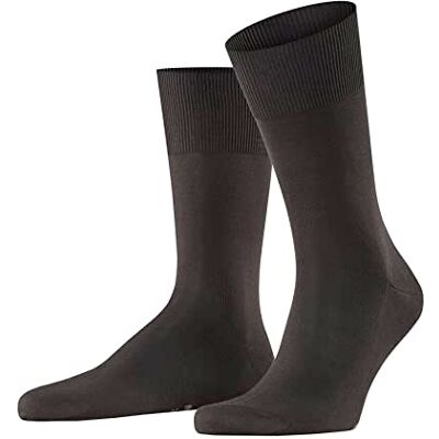 FALKE män Firenze strumpor 97% bomull, brun (brun 5930), Storbritannien 5,5-6,5 (Tillverkarens storlek: 39-40), 1 par FALKE män Firenze strumpor 97% bomull, brun (brun 5930), Storbritannien 5,5-6,5 (Tillverkarens storlek: 39-40), 1 par