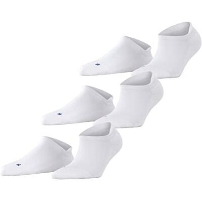 FALKE unisex sneakers strumpor Cool Kick Sneaker 3-pack – Funktionsfiber, 3 par, verf. Färger: Svart, vit, storlek 39-48 – ultralätt plyschsula, hög fukttransport FALKE unisex sneakers strumpor Cool Kick Sneaker 3-pack – Funktionsfiber, 3 par, verf. Färger: Svart, vit, storlek 39-48 – ultralätt plyschsula, hög fukttransport