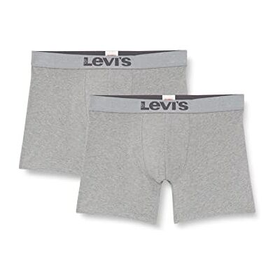 Levi's LEVIS Herrboxer underkläder (2-pack), GRÅ, M Levi's LEVIS Herrboxer underkläder (2-pack), GRÅ, M