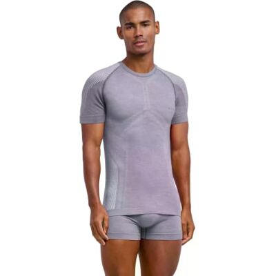 FALKE herr Baslager Ovandel Wool-Tech Light M S/s Ts ull funktionsmaterial snabbtorkande 1 del, Grå Grey-Heather 3757, M FALKE herr Baslager Ovandel Wool-Tech Light M S/s Ts ull funktionsmaterial snabbtorkande 1 del, Grå Grey-Heather 3757, M