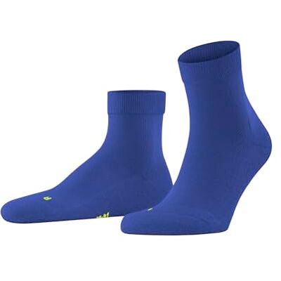 FALKE unisex Cool Kick korta strumpor ventilerande snabbtorkande material lätt stoppning plyschsula kylande modern kvartslängd platt söm på fotspets sportig enfärgad 1 par, Blå (Imperial 6065) ny – FALKE unisex Cool Kick korta strumpor ventilerande snabbtorkande material lätt stoppning plyschsula kylande modern kvartslängd platt söm på fotspets sportig enfärgad 1 par, Blå (Imperial 6065) ny –