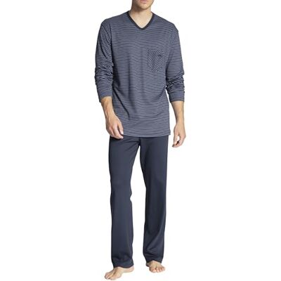 CALIDA Relax-pyjamas-set för män, Mörk safir, 46-48 CALIDA Relax-pyjamas-set för män, Mörk safir, 46-48