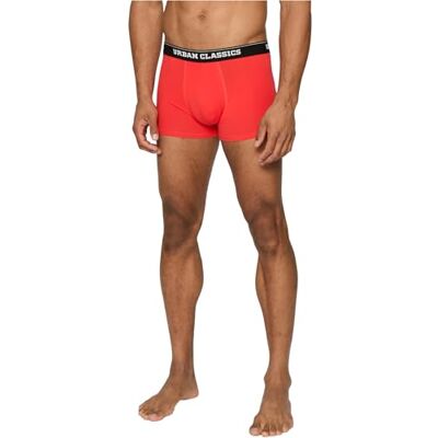 Urban Classics Underbyxor i ekologisk bomull för män, 3-pack julboxershorts, ekologisk bomull underkläder med julmotiv, storlek S till 5XL, Nicolaus Aop+treegreen+popred, 4XL Urban Classics Underbyxor i ekologisk bomull för män, 3-pack julboxershorts, ekologisk bomull underkläder med julmotiv, storlek S till 5XL, Nicolaus Aop+treegreen+popred, 4XL