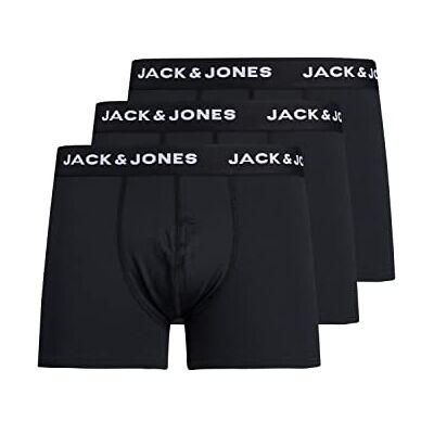 JACK & JONES JACK&JONES ACCESSORIES boxershorts för män, Svart, XXL JACK & JONES JACK&JONES ACCESSORIES boxershorts för män, Svart, XXL