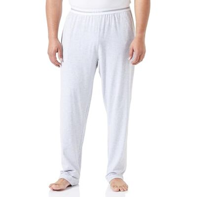 Dagi Herrpyjamas normal stickad enkel med elastisk midja pyjamas botten, Grå melange, M Dagi Herrpyjamas normal stickad enkel med elastisk midja pyjamas botten, Grå melange, M