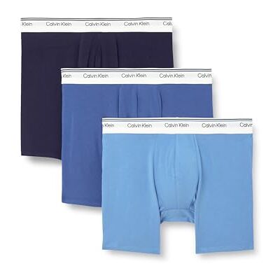 Calvin boxershorts för män (förpackning med 3), Multi (Pct/Dft/Sil), M Calvin boxershorts för män (förpackning med 3), Multi (Pct/Dft/Sil), M