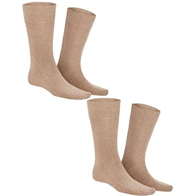 KUNERT Herrstrumpor (2-pack), Beige mel., 43-46 EU KUNERT Herrstrumpor (2-pack), Beige mel., 43-46 EU
