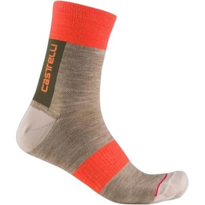 CASTELLI 4523556-294 SNABB TH SOCK Strumpor Unisex CLAY Storlek S/M CASTELLI 4523556-294 SNABB TH SOCK Strumpor Unisex CLAY Storlek S/M