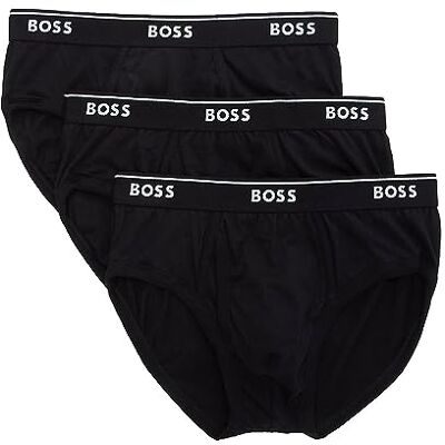 Boss Hugo 3-pack traditionella bomullstrosor för män, Svart, L Boss Hugo 3-pack traditionella bomullstrosor för män, Svart, L