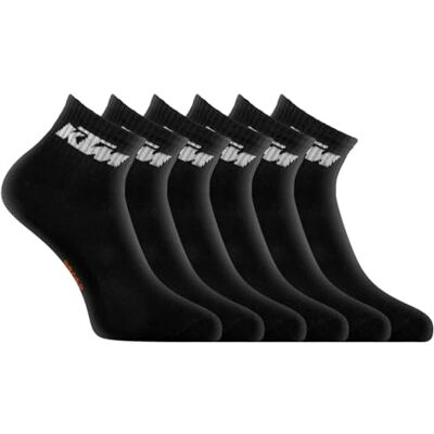 KTM Strumpor för män set med 6 halvhöga strumpor för män, Paket 6x FR5 svart, 39/42 EU KTM Strumpor för män set med 6 halvhöga strumpor för män, Paket 6x FR5 svart, 39/42 EU