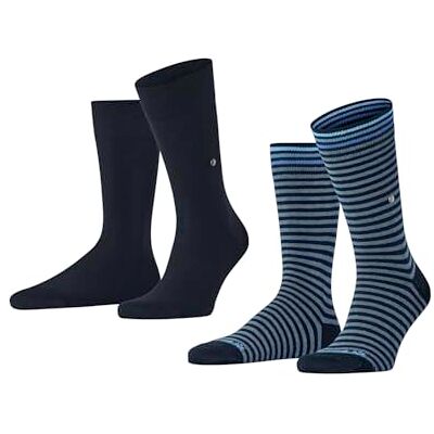 Burlington herrstrumpor (2-pack), Blå (Marine 6120), 40-46 EU Burlington herrstrumpor (2-pack), Blå (Marine 6120), 40-46 EU