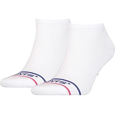 Levi's Sneaker Strumpor (2 Pack) Unisex-Vuxen, Blanco (ikonisk), 39-42 EU Levi's Sneaker Strumpor (2 Pack) Unisex-Vuxen, Blanco (ikonisk), 39-42 EU