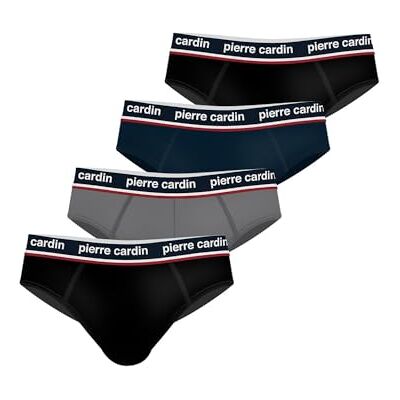 pierre cardin underwear Underbyxor för män, bomullsunderkläder, allergivänliga, stöd utan kompression (4 st), svart, XXL pierre cardin underwear Underbyxor för män, bomullsunderkläder, allergivänliga, stöd utan kompression (4 st), svart, XXL