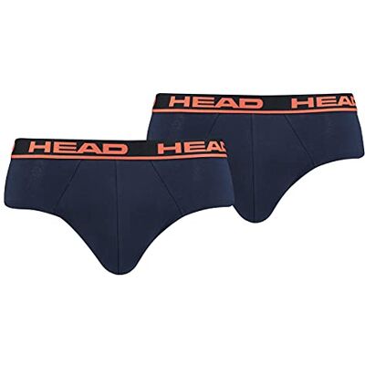 HEAD Herr kalsonger underkläder (2-pack), Blå/orange, M HEAD Herr kalsonger underkläder (2-pack), Blå/orange, M