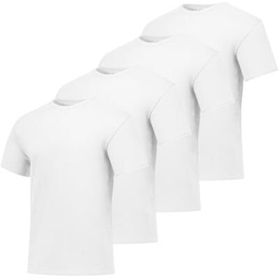 Hanes herrskjorta (förpackning med 4), Vitt, M Hanes herrskjorta (förpackning med 4), Vitt, M