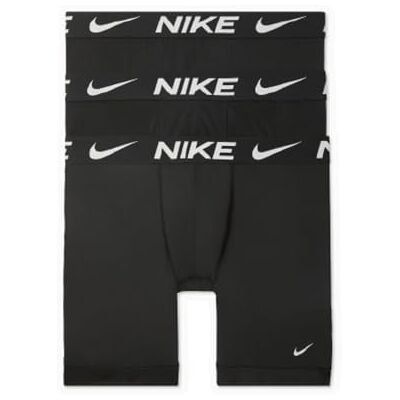 NIKE Underwear Män Essential Boxer Brief Long 3-Pack – Förlängda ben, Skavfritt, Perfekt grepp, Black/Black/Black, M NIKE Underwear Män Essential Boxer Brief Long 3-Pack – Förlängda ben, Skavfritt, Perfekt grepp, Black/Black/Black, M
