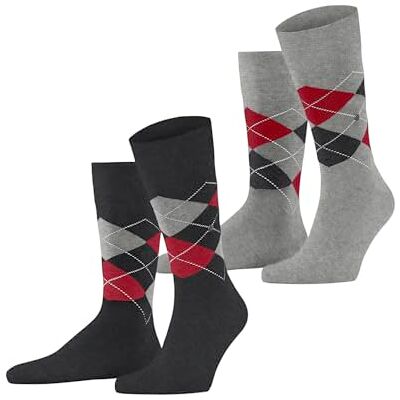 Burlington Everyday Argyle herrstrumpor i mjuk kammad bomull, Oljegrå melange 3986, 40-46 EU Burlington Everyday Argyle herrstrumpor i mjuk kammad bomull, Oljegrå melange 3986, 40-46 EU