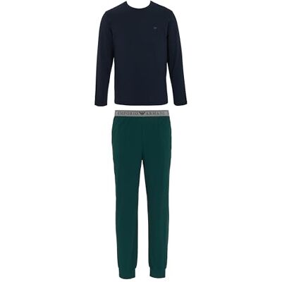 Giorgio Armani mäns uthållighet pyjamas med muffins set blå XL, BLÅ, XL Giorgio Armani mäns uthållighet pyjamas med muffins set blå XL, BLÅ, XL