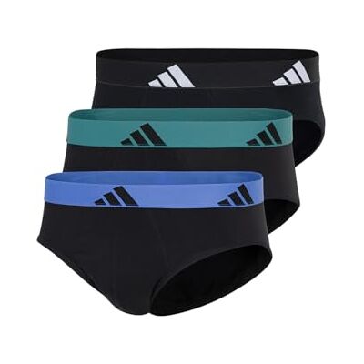 adidas Brief (3PK) – Active Flex Cotton – bekväma underkläder, 907 blandade, S adidas Brief (3PK) – Active Flex Cotton – bekväma underkläder, 907 blandade, S