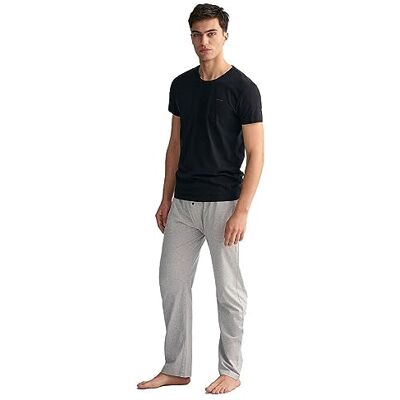 GANT Herr C-neck T-shirt 2-pack underkläder, svart/vit, standard, svart/vit, En Storlek GANT Herr C-neck T-shirt 2-pack underkläder, svart/vit, standard, svart/vit, En Storlek