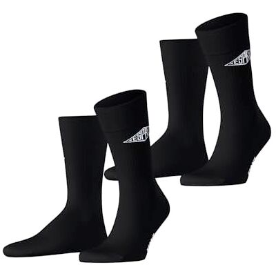 ESPRIT herrstrumpor unisex logo 2-pack M SO bomull mönstrad 2 par, svart (svart 3000), 43–46, Svart (svart 3000), 43-46 EU ESPRIT herrstrumpor unisex logo 2-pack M SO bomull mönstrad 2 par, svart (svart 3000), 43–46, Svart (svart 3000), 43-46 EU