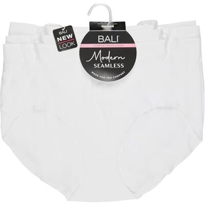 Bali Damer Comfort Revolution Moderna sömlösa underkläder No-Show Trosor 3-pack trosor, vit/vit, 6, Vit/Vit/Vit, 6 Bali Damer Comfort Revolution Moderna sömlösa underkläder No-Show Trosor 3-pack trosor, vit/vit, 6, Vit/Vit/Vit, 6