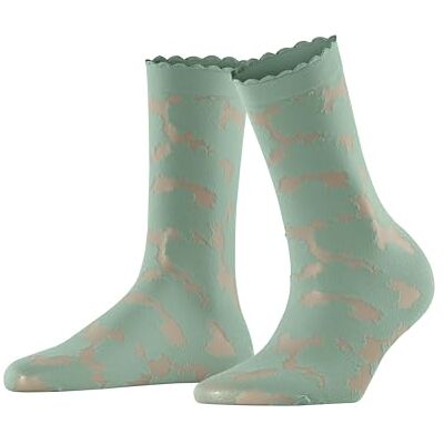 FALKE damstrumpor Hydrangea W så transparent mönstrade 1 par, grön Sage 7538, 39-42 FALKE damstrumpor Hydrangea W så transparent mönstrade 1 par, grön Sage 7538, 39-42