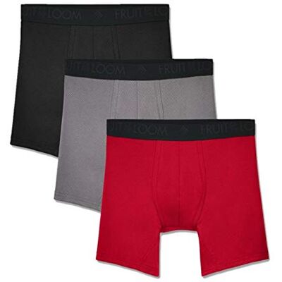 Fruit of the Loom herr Men's Breathable Boxer Briefs, Moisture Wicking Underwear, Assorted Color Multipacks Boxerkalsonger (3-pack) Fruit of the Loom herr Men's Breathable Boxer Briefs, Moisture Wicking Underwear, Assorted Color Multipacks Boxerkalsonger (3-pack)