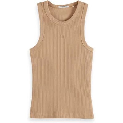 Scotch & Soda Rib tank, Mjuk kamel 212, XL Scotch & Soda Rib tank, Mjuk kamel 212, XL