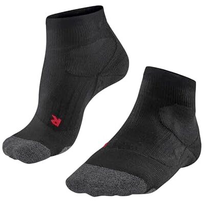 FALKE herr Padelstrumpor PL2 Short M Sso bomull funktionellt material antiblåsning 1 par, Svart Black 3000, 46-48 FALKE herr Padelstrumpor PL2 Short M Sso bomull funktionellt material antiblåsning 1 par, Svart Black 3000, 46-48