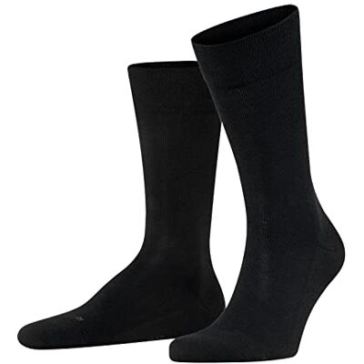 FALKE herr Strumpor Sensitive London M So bomull med mjuka toppar 1 par, Svart Black 3000, 47-50 FALKE herr Strumpor Sensitive London M So bomull med mjuka toppar 1 par, Svart Black 3000, 47-50